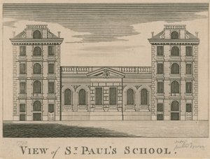 Widok na szkołę św. Pawła autorstwa English School