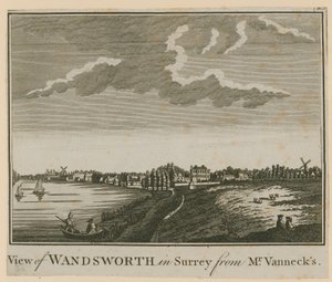 Widok Wandsworth w Surrey od pana Vannecksa autorstwa English School