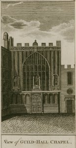 Widok na kaplicę Guildhall, Londyn autorstwa English School