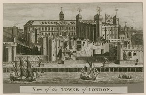 Widok na Tower of London autorstwa English School