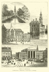 Widoki w Amsterdamie autorstwa English School