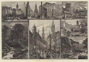 Widoki w Bradford (grawerowanie) autorstwa English School