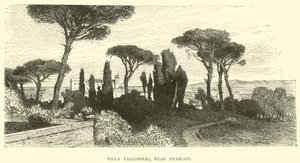 Willa Falconieri, niedaleko Frascati autorstwa English School