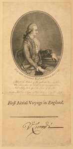 Vincent Lunardi, 1784 (grawerowanie punktowane) autorstwa English School
