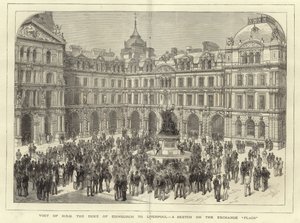 Wizyta H R H Księcia Edynburga w Liverpoolu autorstwa English School