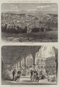 Wizyta cesarza Napoleona w Algierii (grafika) autorstwa English School