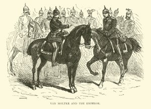 Von Moltke i cesarz, styczeń 1871 autorstwa English School