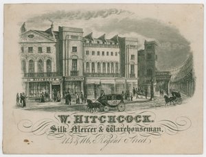 W Hitchcock, karta handlowa autorstwa English School