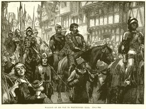 Wallace w drodze do Westminster Hall autorstwa English School