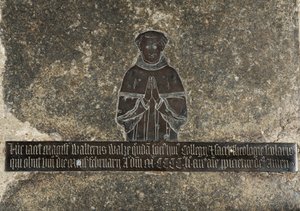 Walter Wake, c.1451-52 (mosiądz) autorstwa English School