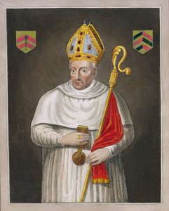Walter de Merton (zm. 1277), po obrazie w Galerii Bodleian autorstwa English School