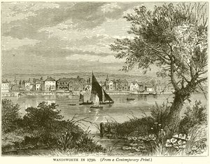 Wandsworth w 1790 autorstwa English School