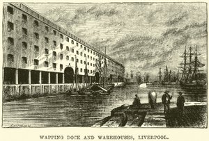 Wapping Dock i magazyny, Liverpool autorstwa English School