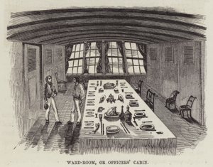 Oddział lub kabina oficerska (grawerowanie) autorstwa English School