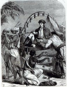 Warren Hastings (1732-1818) w Indiach w 1784 r. autorstwa English School