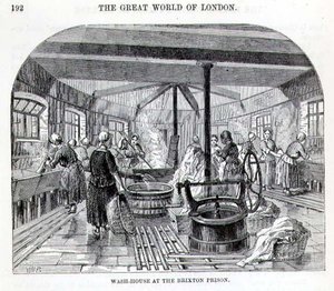 Wash-House w więzieniu Brixton, z „The Criminal Prisons of London and Scenes of Prison Life” Henry