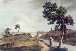 Waterloo, grawerowane przez C. Turnera, 1816 (kolorowe grawerowanie) autorstwa English School