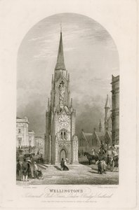 Wellingtons Testimonial Clock Tower, London Bridge, Southwark autorstwa English School