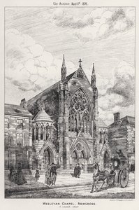Kaplica Wesleyańska, Newcross (grawerowanie) autorstwa English School