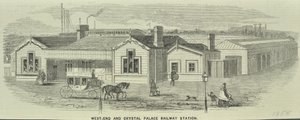 Dworzec kolejowy West End i Crystal Palace, Queenstown Road autorstwa English School