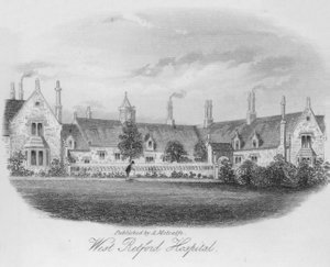 Szpital West Retford (grawerowanie) autorstwa English School
