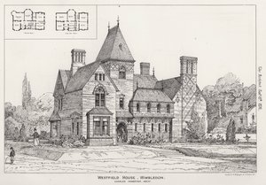 Westfield House, Wimbledon (grawerowanie) autorstwa English School