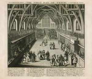 Westminster Hall, Pierwszy dzień semestru, Poemat satyryczny autorstwa English School