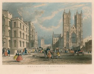 Szpital Westminster i kościół opactwa autorstwa English School