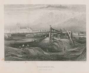 Westminster widziany z Chelsea Fields autorstwa English School