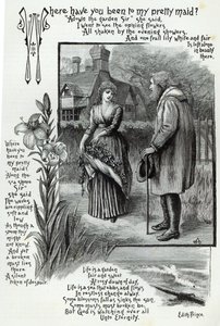 Gdzie byłaś moja śliczna panno, z "Godziny wypoczynku", 1888 autorstwa English School
