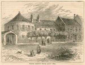 White Conduit House, Pentonville, Londyn, około 1820 autorstwa English School