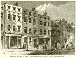 Ulica Wigmore w 1820 r. autorstwa English School
