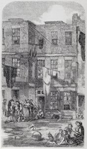 Wild Court, przy Great Wild Street, Drury Lane autorstwa English School