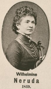 Wilhelmine Neruda (grawerunek) autorstwa English School