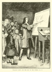 William Carey i mapa świata autorstwa English School