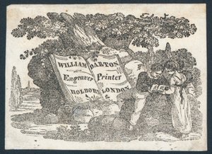 William Darton, grawer i drukarz, karta handlowa autorstwa English School