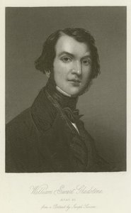 William Ewart Gladstone, Aetat 31 (grawerowanie) autorstwa English School