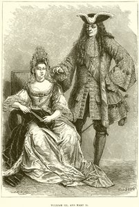Wilhelm III i Maria II autorstwa English School