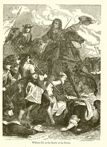 Wilhelm III. w bitwie pod Boyne autorstwa English School