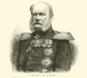 Wilhelm I, król pruski, lipiec 1870 autorstwa English School