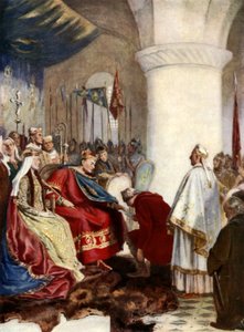 Wilhelm I przyznający przywilej londyńskiemu City autorstwa English School