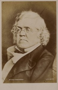 William Makepeace Thackeray (1811-1863), angielski powieściopisarz (litografia) autorstwa English School