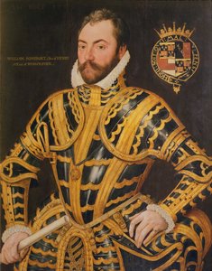 William Somerset (ok. 1527-89) 3. hrabia Worcester, 1569 r. autorstwa English School