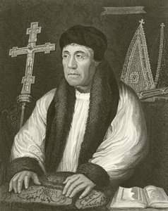 William Warham, arcybiskup Canterbury autorstwa English School