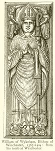 Wilhelm z Wykeham, biskup Winchester, 1367-1404 autorstwa English School