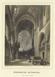 Katedra w Winchester, widok na chór autorstwa English School