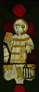 Okno przedstawiające św. Wawrzyńca autorstwa English School