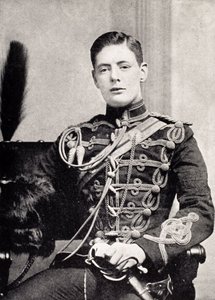Winston Churchill jako podporucznik w 4th Queen