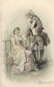 Kobieta przyjmująca propozycję (kolor lito) autorstwa English School