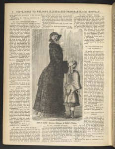 Kobieta i dziecko. Suplement. Ilustrowana Krawcowa Weldona : (Ilustrowana Krawcowa Weldona i Miller.).  1880 autorstwa English School